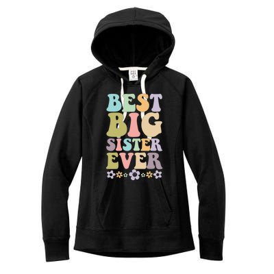  Best Big Sister Ever 's baby announcement idea Women's Fleece Hoodie