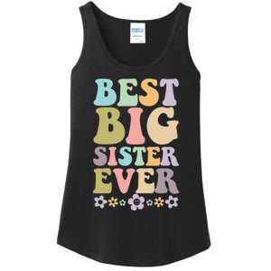  Best Big Sister Ever 's baby announcement idea Ladies Essential Tank