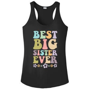  Best Big Sister Ever 's baby announcement idea Ladies PosiCharge Competitor Racerback Tank