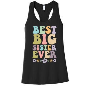  Best Big Sister Ever 's baby announcement idea Women's Racerback Tank