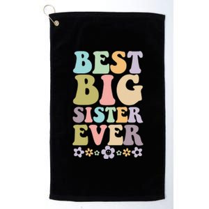  Best Big Sister Ever 's baby announcement idea Platinum Collection Golf Towel