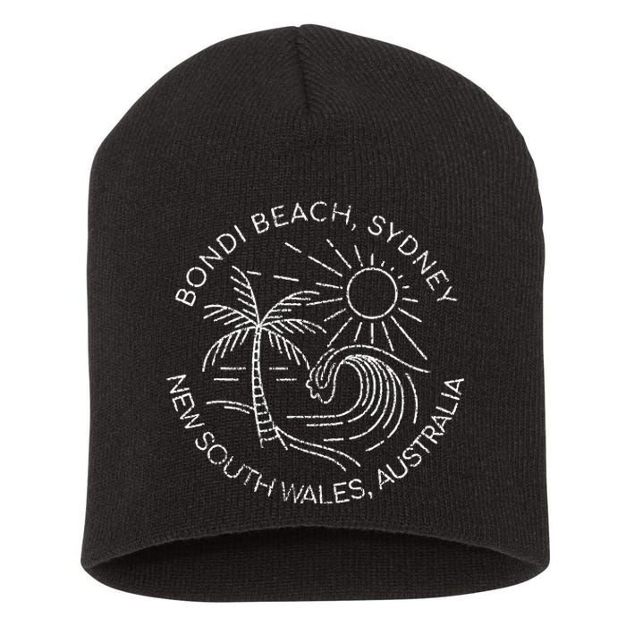 Bondi Beach Sydney New South Wales Australia Short Acrylic Beanie