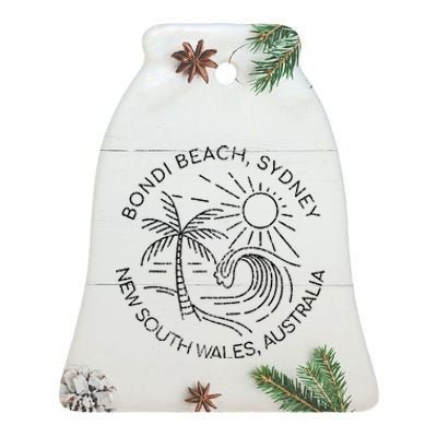 Bondi Beach Sydney New South Wales Australia Ceramic Bell Ornament