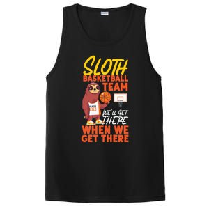 Basketball Bball Sloth Sloth Basketball Team WeLl Get There PosiCharge Competitor Tank