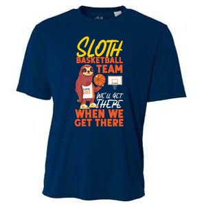 Basketball Bball Sloth Sloth Basketball Team WeLl Get There Cooling Performance Crew T-Shirt