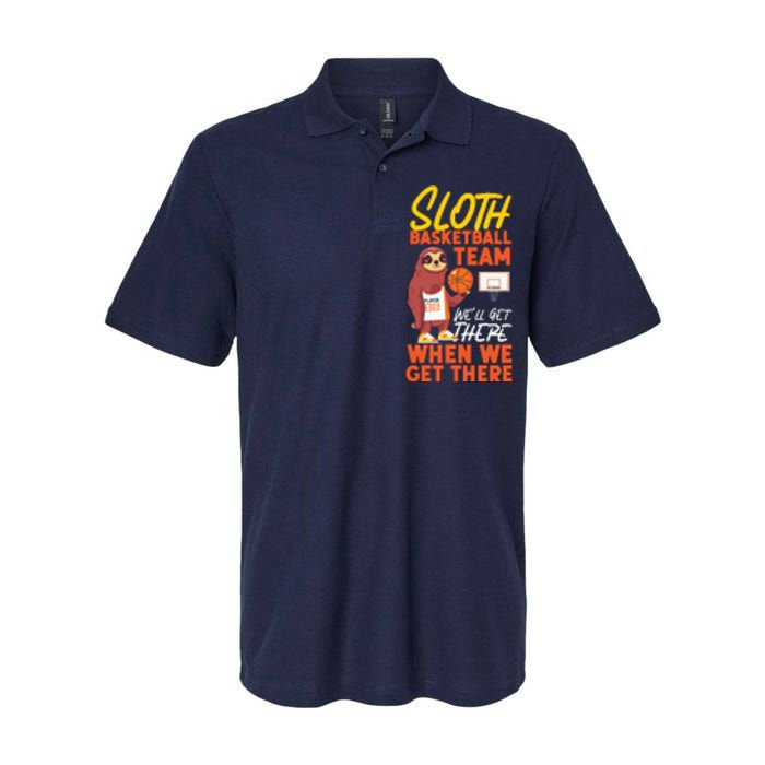 Basketball Bball Sloth Sloth Basketball Team WeLl Get There Softstyle Adult Sport Polo