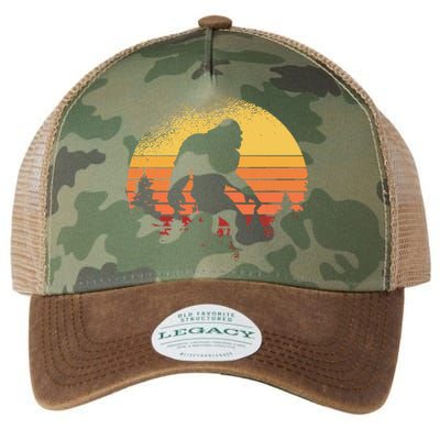 Bigfoot Believer Silhouette Sasquatch Legacy Tie Dye Trucker Hat