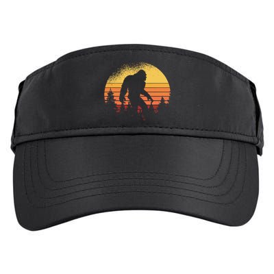 Bigfoot Believer Silhouette Sasquatch Adult Drive Performance Visor