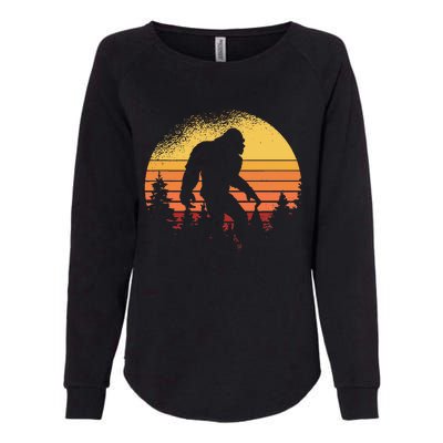 Bigfoot Believer Silhouette Sasquatch Womens California Wash Sweatshirt