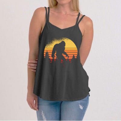 Bigfoot Believer Silhouette Sasquatch Women's Strappy Tank