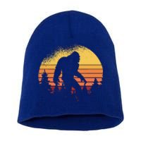 Bigfoot Believer Silhouette Sasquatch Short Acrylic Beanie