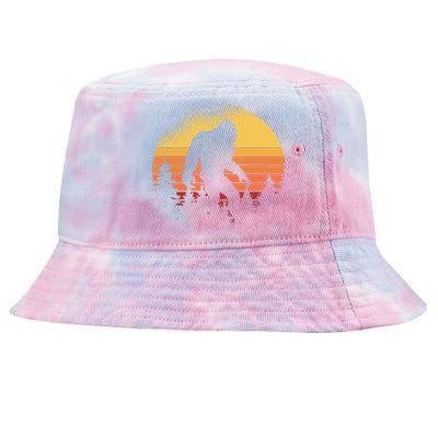 Bigfoot Believer Silhouette Sasquatch Tie-Dyed Bucket Hat