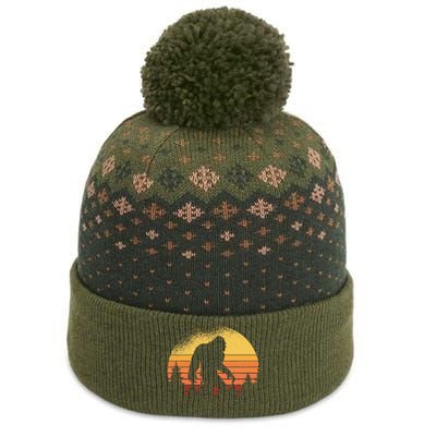 Bigfoot Believer Silhouette Sasquatch The Baniff Cuffed Pom Beanie