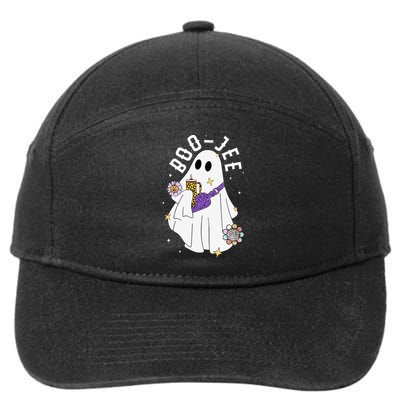 Boujee BooJee Spooky Season Cute Ghost Halloween Costume 7-Panel Snapback Hat