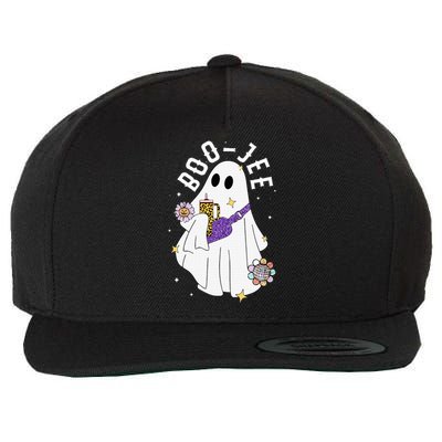 Boujee BooJee Spooky Season Cute Ghost Halloween Costume Wool Snapback Cap