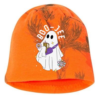 Boujee BooJee Spooky Season Cute Ghost Halloween Costume Kati - Camo Knit Beanie