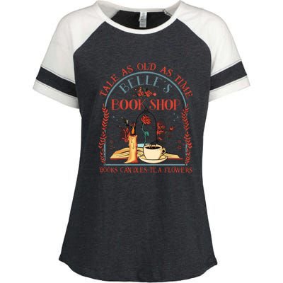 Belles Book Shop Tale As Old As Time Enza Ladies Jersey Colorblock Tee