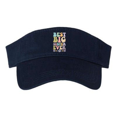 Best Big Sister Ever Baby Announcement Idea Valucap Bio-Washed Visor