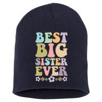 Best Big Sister Ever Baby Announcement Idea Short Acrylic Beanie