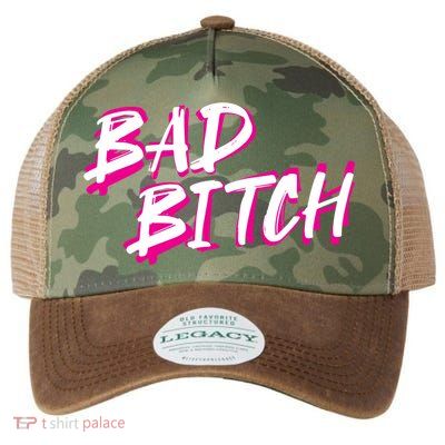 Bad Bitch Salty Attitude Bossy Swear Words Feminist Great Gift Legacy Tie Dye Trucker Hat