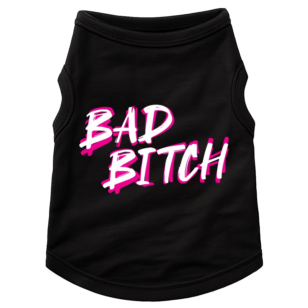 Bad Bitch Salty Attitude Bossy Swear Words Feminist Great Gift Doggie Tank