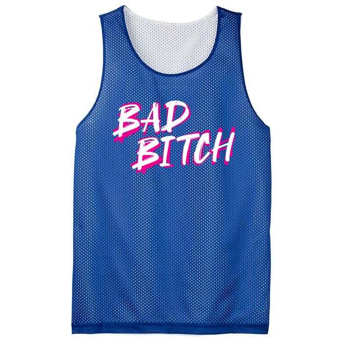 Bad Bitch Salty Attitude Bossy Swear Words Feminist Great Gift Mesh Reversible Basketball Jersey Tank