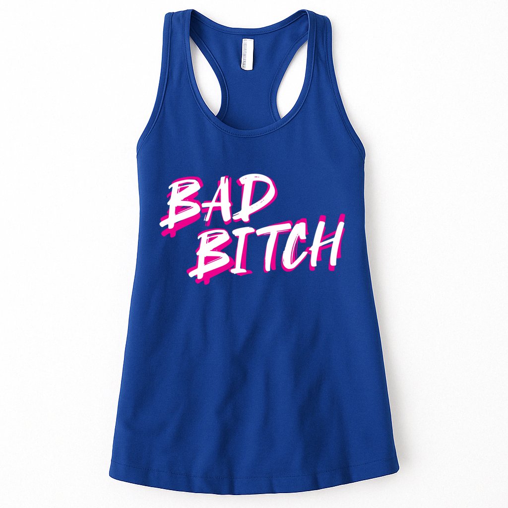 Bad Bitch Salty Attitude Bossy Swear Words Feminist Great Gift Womens Tank Top