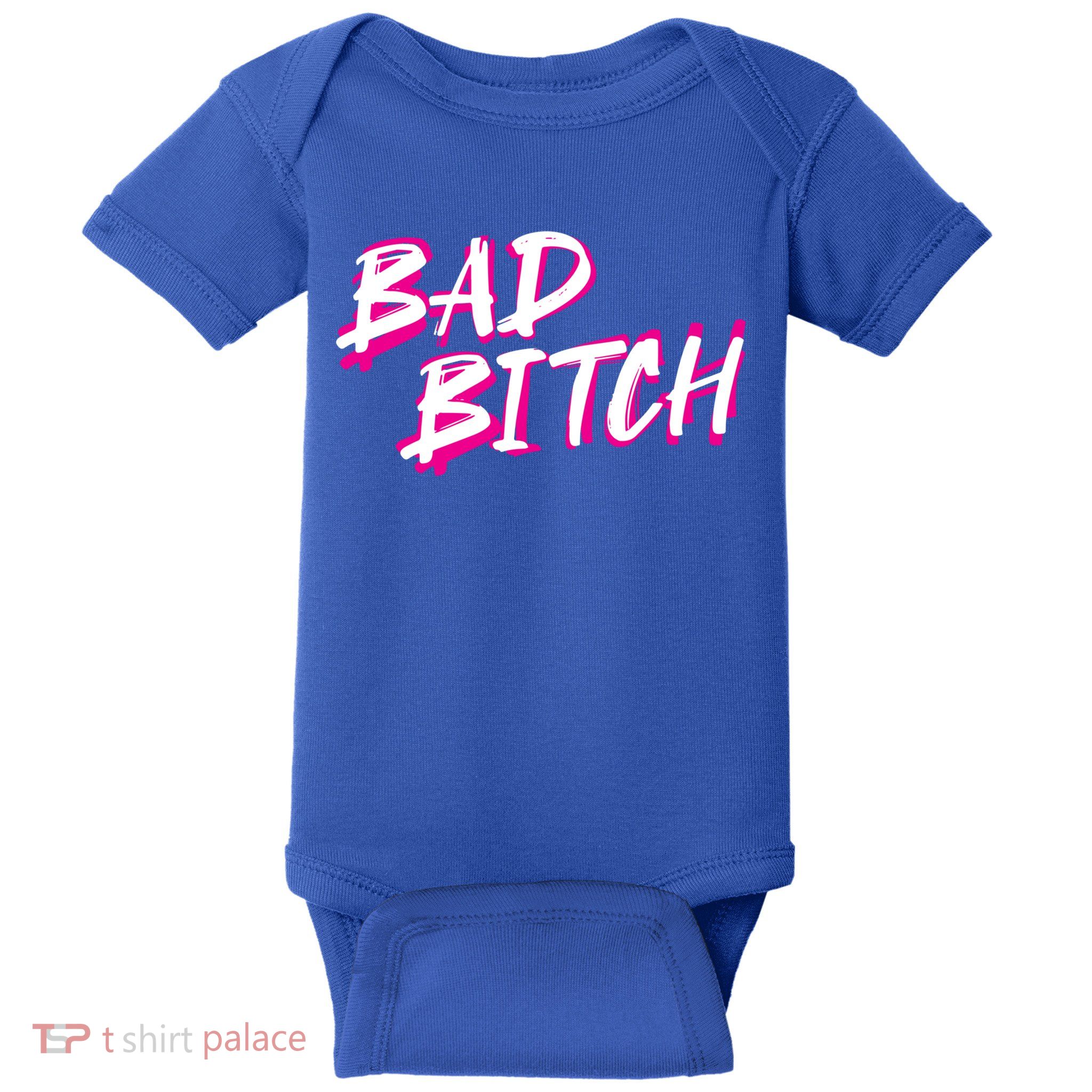 Bad Bitch Salty Attitude Bossy Swear Words Feminist Great Gift Baby Bodysuit