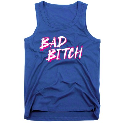 Bad Bitch Salty Attitude Bossy Swear Words Feminist Great Gift Tank Top