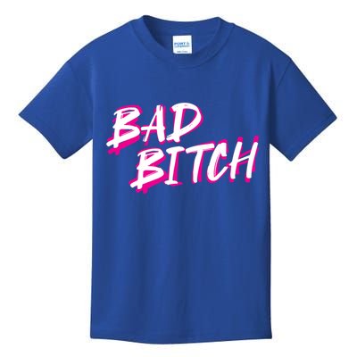 Bad Bitch Salty Attitude Bossy Swear Words Feminist Great Gift Kids T-Shirt