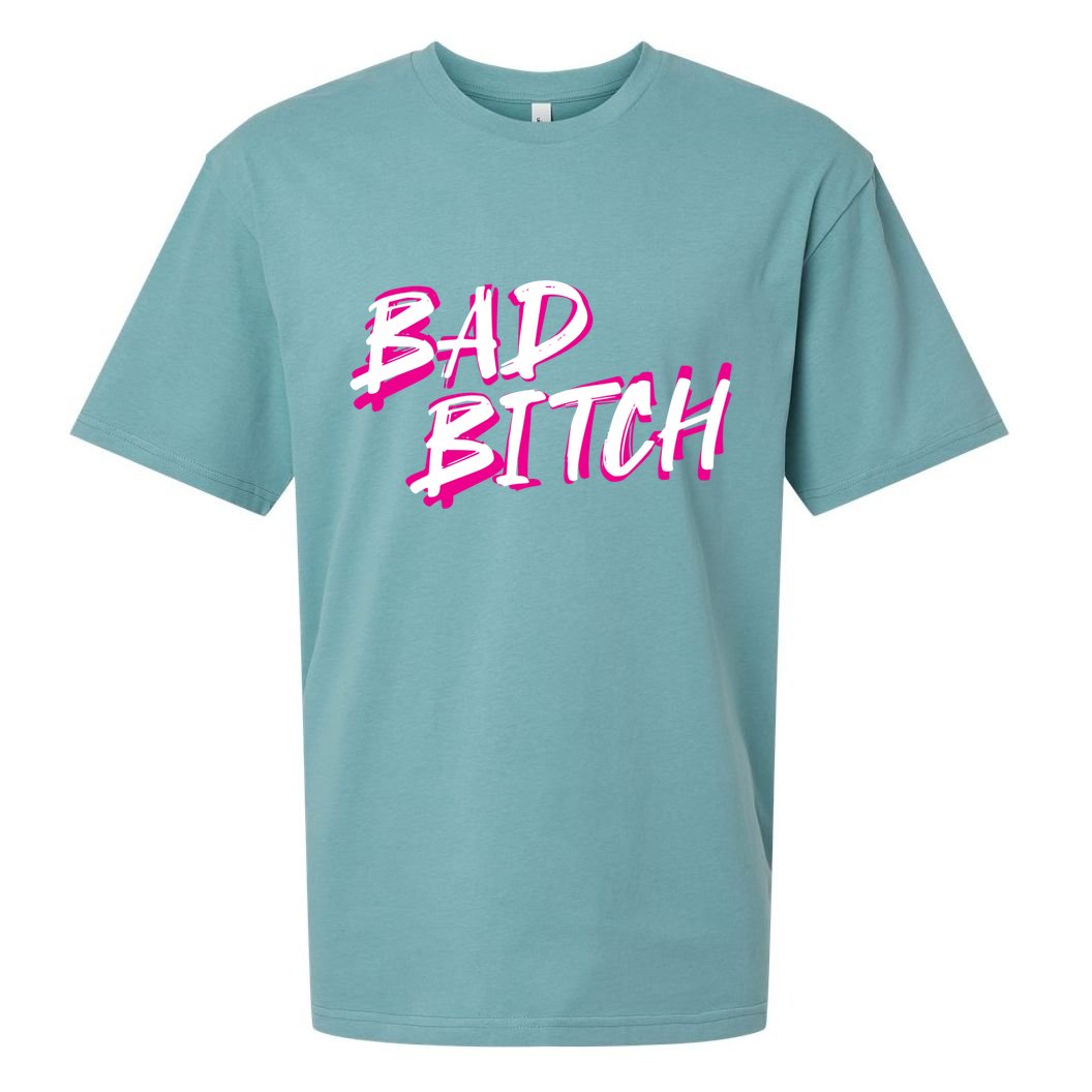 Bad Bitch Salty Attitude Bossy Swear Words Feminist Great Gift Sueded Cloud Jersey T-Shirt