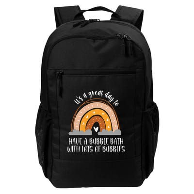 Bubble Bath Spa Self Care Boho Heart Rainbow Daily Commute Backpack