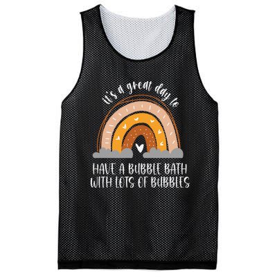 Bubble Bath Spa Self Care Boho Heart Rainbow Mesh Reversible Basketball Jersey Tank