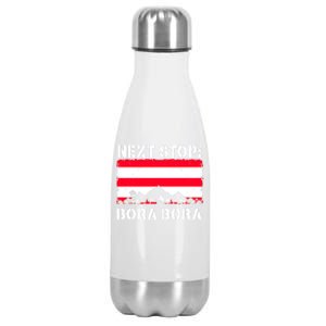 Bora Bora Summer Vacation Trip Next Stop Vacay Vibes Gift Stainless Steel Insulated Water Bottle