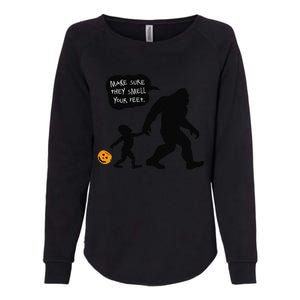 Baby Bigfoot Smell My Feet Halloween Womens California Wash Sweatshirt