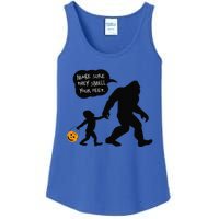 Baby Bigfoot Smell My Feet Halloween Ladies Essential Tank