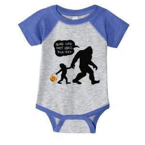 Baby Bigfoot Smell My Feet Halloween Infant Baby Jersey Bodysuit