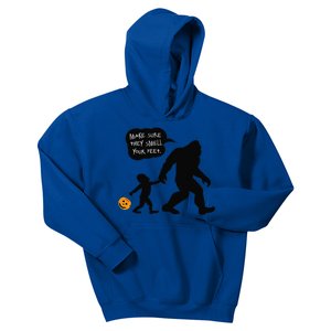 Baby Bigfoot Smell My Feet Halloween Kids Hoodie