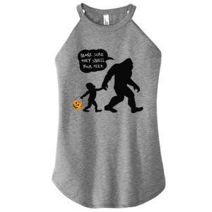 Baby Bigfoot Smell My Feet Halloween Women's Perfect Tri Rocker Tank