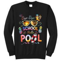 Bye Bye School Hello Pool Funny Summer Vacation Pool School Sweatshirt