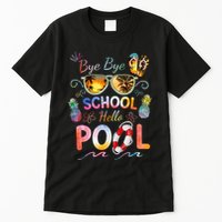 Bye Bye School Hello Pool Funny Summer Vacation Pool School Tall T-Shirt