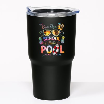 Bye Bye School Hello Pool Funny Summer Vacation Pool School Tumbler