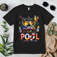 Bye Bye School Hello Pool Funny Summer Vacation Pool School Premium T-Shirt
