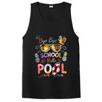 Bye Bye School Hello Pool Funny Summer Vacation Pool School PosiCharge Competitor Tank