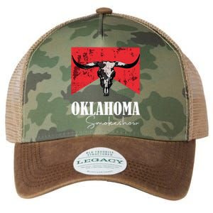 Boho Bull Skull Cow Oklahoma Smokeshow Western Country Legacy Tie Dye Trucker Hat