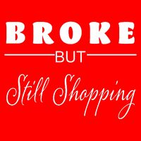 Broke But Still Shopping Hoodie
