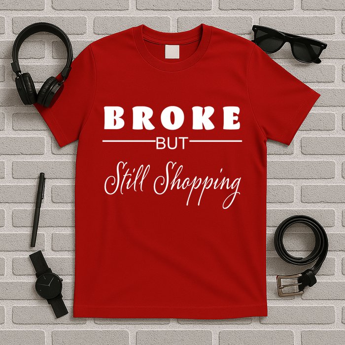 Broke But Still Shopping T-Shirt