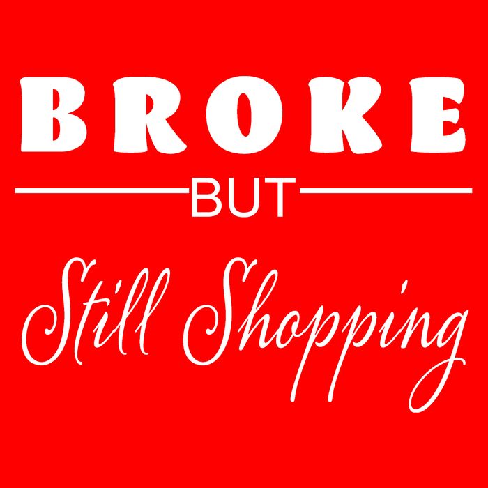 Broke But Still Shopping 16 in Basic Backpack