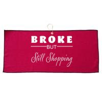 Broke But Still Shopping Large Microfiber Waffle Golf Towel