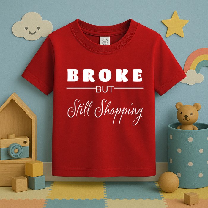 Broke But Still Shopping Toddler T-Shirt